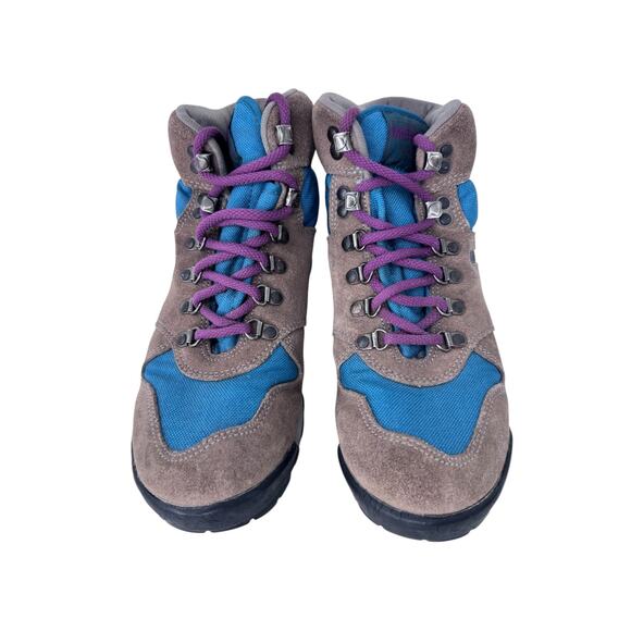 VTG Merrell Westwind GTX Air Cushion Hiking Boots Womens 7.5‎ Brown Blue Lace Up - Picture 4 of 16